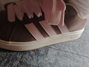 adidas「面包鞋」GRAND COURT BASE 00s休闲低帮板鞋男女阿迪达斯   岩层深土地棕/清澈粉/汉玉白   38 实拍图