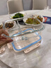 COOKSS玻璃饭盒上班族学生微波炉加热便当盒保鲜盒分隔餐盒保温袋套装 实拍图
