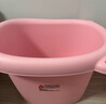 日康（rikang）泡澡桶 婴儿洗澡盆 儿童洗澡桶 浴缸浴桶赠浴凳粉色 X1001-2 实拍图
