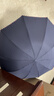天堂 加大雨伞三折 晴雨两用商务伞经典格纹10骨大雨伞男女 藏青 实拍图