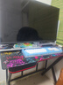 奥伦福特  电脑桌台式家用电竞游戏桌办公书桌简约书房写字桌子 碳纤维纹路单桌-80*60 升级款电竞桌 实拍图