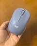 罗技（Logitech）M221 轻音鼠标 无线鼠标 办公鼠标 对称鼠标 带无线微型接收器 雾霭蓝 实拍图