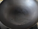 章状元章丘炒锅铁锅无涂层家用不粘锅已开锅传统精铁老式炒菜锅燃气灶 32cm大师款无耳（盖子铲子） 32cm 实拍图