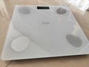奥克斯体重秤体脂秤家用宿舍人体小型电子精准智能耐用 升级充电称重计减肥专用 白色充电 实拍图