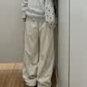 优衣库保暖休闲长裤女装/休闲裤裤子479402 30 浅米色 S /155/64A 实拍图