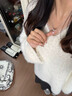 柯芙尼【赠GRA证书】紫藤花项链女莫桑钻吊坠520情人节礼物送女生 实拍图