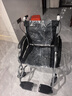 京巧铝合金轮椅老人专用出行便携式轮椅小型轻便折叠旅行代步车可自推 实拍图