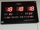 康巴丝（Compas）万年历北斗卫星自动对时电子钟时钟2026新款客厅学校挂墙壁挂 58*39cm湿度数码（卫星款） 实拍图