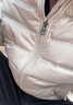 雪中飞（SNOWFLYING）轻薄鹅绒羽绒服女士2026新款卫衣拼接时尚保暖百搭春季保暖外套 米白 L 175/110-120斤 实拍图