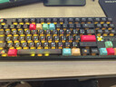 狼蛛（AULA）F87ProV2客制化无线机械键盘电竞游戏专用  蓝牙/2.4G/有线三模连接gasket 办公键盘鼠标套装87键 F87ProV2超神版【流星轴】黑雾透+热升华 实拍图