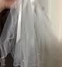 缔晶森系超仙丝带蝴蝶结新娘头纱结婚写真领证小头纱求婚旅拍仪式感 实拍图