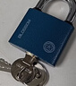 梅花（BLOSSOM）挂锁 铜芯铁锁 室内外大门锁50MM蓝色BC2950 实拍图