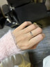 柯芙尼 S925银戒指男士单身戒尾戒食指环活口圣诞节礼物送男友老公 共度爱河男戒-可调节 实拍图