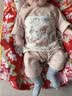 乖奇熊新生儿衣服春秋季婴儿衣服长袖绑带连体衣满月百天宝宝睡衣内衣服 实拍图
