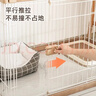 爱丽思（IRIS）狗围栏宠物笼子狗狗木质狗栅栏猫咪护栏大型犬泰迪用品 M号茶色【加高款】 笼顶需加拍 实拍图