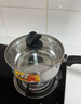 炊大皇 奶锅 304不锈钢小汤锅 18cm 无涂层泡面锅热奶锅 煮奶婴儿辅食锅 实拍图