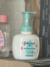 强生（Johnson）婴儿牛奶洗发沐浴二合一400ml 新生儿宝宝儿童洗发水沐浴露泡沫型 实拍图