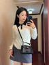Colin Kolly 科林科莉正品轻奢包包女包生日礼物新款单肩斜挎包轻奢520情人节送女友 CK-129黑色（520情人节送礼好物） 精美礼盒装 实拍图