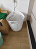 爱丽思（IRIS） 脏衣篓浴室大号脏衣篓塑料洗衣篮装脏衣服污衣篮子桶收纳筐衣篮 【爆】39升 白色【3-4人适用】 实拍图