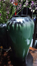 景德镇陶瓷花瓶摆件客厅插花落地高级感种花盆大复古陶罐水养中式 绿森林高号【暗绿色】可水培 实拍图