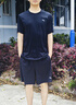 安踏（ANTA） 两件套 运动套装男夏季新款冰丝速干透气运动服父亲节爸爸套装 【店内爆款-清凉冰丝】黑T+梭织五分裤 2XL/185 实拍图