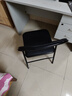 【京喜甄选】电脑椅折叠椅可折叠座椅工学椅凳子便携会议椅座椅 升级加固【黑皮黑架】 实拍图