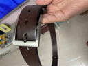 头层派（TOUCENGP）皮带男真皮针扣头层纯牛皮休闲腰带牛仔裤带百搭中青年礼物送男友 深咖啡宽3.8cm 下单备注长度 130cm 推荐体重200-210斤 实拍图