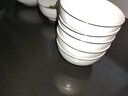 瓷秀源唐山骨瓷碗家用套装米饭碗面碗防烫吃饭餐具陶瓷饭碗 4.5英寸奥碗4个装 实拍图