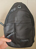 运动跑步包男休闲斜挎包手机包防泼水健身包女单肩包 黑色 实拍图
