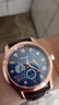 沃凯全自动机芯械男士手表高档日历石英表男款潮流时尚手表男名表 时尚款蓝面 实拍图