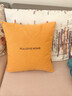 海澜之家（HLA）棉麻抱枕靠枕轻奢超柔简约靠背垫客厅靠枕套含芯纯色靠包沙发靠垫 简约 橙色 枕套+枕芯【45*45cm】 实拍图