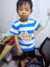 邻家米其男童套装夏装短袖新款1-3-4-5岁宝宝婴幼儿童装2夏季男孩小孩衣服 XT6477（T恤+短裤）-白色 120 码/身高105-115cm（4-5岁） 实拍图