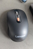 联想（Lenovo）无线蓝牙双模充电鼠标 蓝牙5.0/3.0 便携办公鼠标人体工学设计 Howard理性黑充电版 实拍图