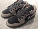 耐克官方AJ1板鞋男 Nike2025冬季新款Air Jordan 1黑棕低帮复古休闲鞋 IB7109-005 43 实拍图