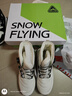 雪中飞雪地靴男女款冬季加绒保暖东北加厚旋钮扣外穿大棉鞋 跃动白 41 实拍图