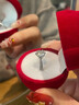 柯芙尼【赠GRA证书】挚爱莫桑钻戒指女时尚520情人节礼物送女友老婆 实拍图