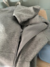 真维斯（Jeanswest）卫衣女春秋季新款外套女开衫连帽情侣男女装上衣服小个子休闲宽松 麻灰 纯色 M 实拍图