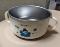 COOKSS儿童碗宝宝吃饭专用碗辅食碗1-3岁以上316不锈钢防摔吸盘碗带盖 实拍图