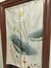中式荷花门帘卫生间隔断帘厕所莲花免打孔半截帘子风水遮挡帘半帘 款式4 75cm*120cm 免打孔 半开式-送伸缩杆 实拍图