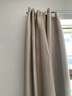 水星家纺窗帘遮光遮阳客厅卧室5A级抗菌挂钩款窗帘150宽*200高cm1片奶油色 实拍图