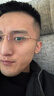 蔡司（ZEISS）镜片可选日本进口纯钛近视眼镜男女防蓝光无框超轻平光镜可配度数 金色-0度变色防蓝光（CAPONI镜框） 实拍图