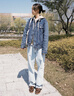Levi's李维斯情侣同款美式经典复古休闲时尚潮牌修身牛仔夹克外套 中蓝色 XS 实拍图