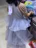 迪牧欧女童晚礼服轻奢小众高端生日花童女孩公主裙儿童主持人钢琴演出服 灰色 110 实拍图