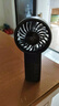 几素小风扇手持风扇高速节能迷你便携随身手拿电风扇户外办公室桌面学生宿舍宝宝儿童轻音大风力电扇 【黑-5000mAh】高速节能I5档劲风 实拍图