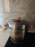 爱仕达（ASD）蒸锅304不锈钢三层家用蒸煮炖汤锅 28CM加高双层蒸笼·原木系列G1 实拍图