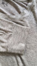 优衣库HEATTECH EXTRA WARM混纺圆领T恤/9分袖男装9%羊绒481441 481441/03灰色 3XL 实拍图