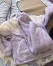 芬腾睡衣女新款锁温长毛绒宽松保暖立领拉链情侣家居服套装 实拍图
