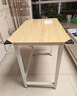 舒客艺家 电脑桌台式小户型小桌子家用学习桌写字办公书桌电竞长条桌子 木纹白架单桌80*50*74 加固电脑桌 实拍图