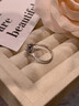 柯芙尼银D色莫桑石雪花戒指女士1克拉钻戒闺蜜圣诞节礼物送女生女友老婆 一克拉戒指 开口可调节 实拍图