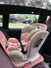 Heekin德国 儿童安全座椅汽车用0-4-12岁婴儿宝宝360度旋转ISOFIX硬接口 时尚粉(ISOFIX+360度旋转) 实拍图